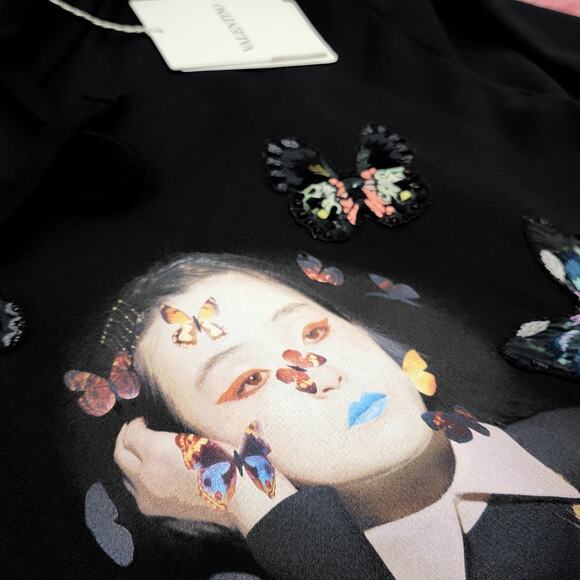 Valentino X Izumi Miyazaki 'Gravitation' Butterfly Hoodie Black | MSRP $2890 - Picture 3 of 12